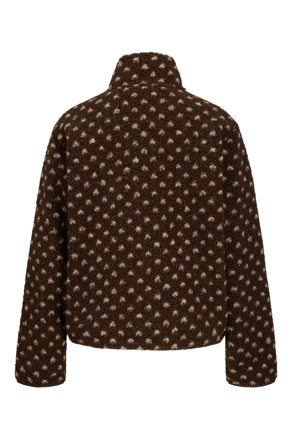 Jjxx - Jxvera Half Zip Teddy Jacket - 5034468 Bracken Petit Dot Off White
