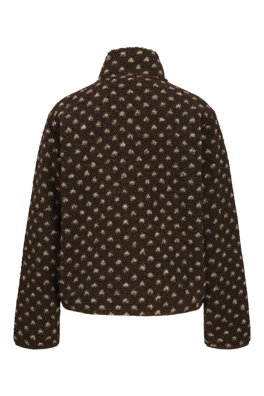 Jjxx - Jxvera Half Zip Teddy Jacket - 5034468 Bracken Petit Dot Off White