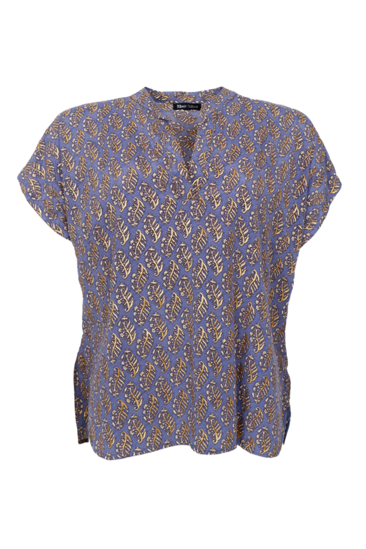 Black Colour - Bcluna Andrea S/S Blouse 39234 - Blue Mist