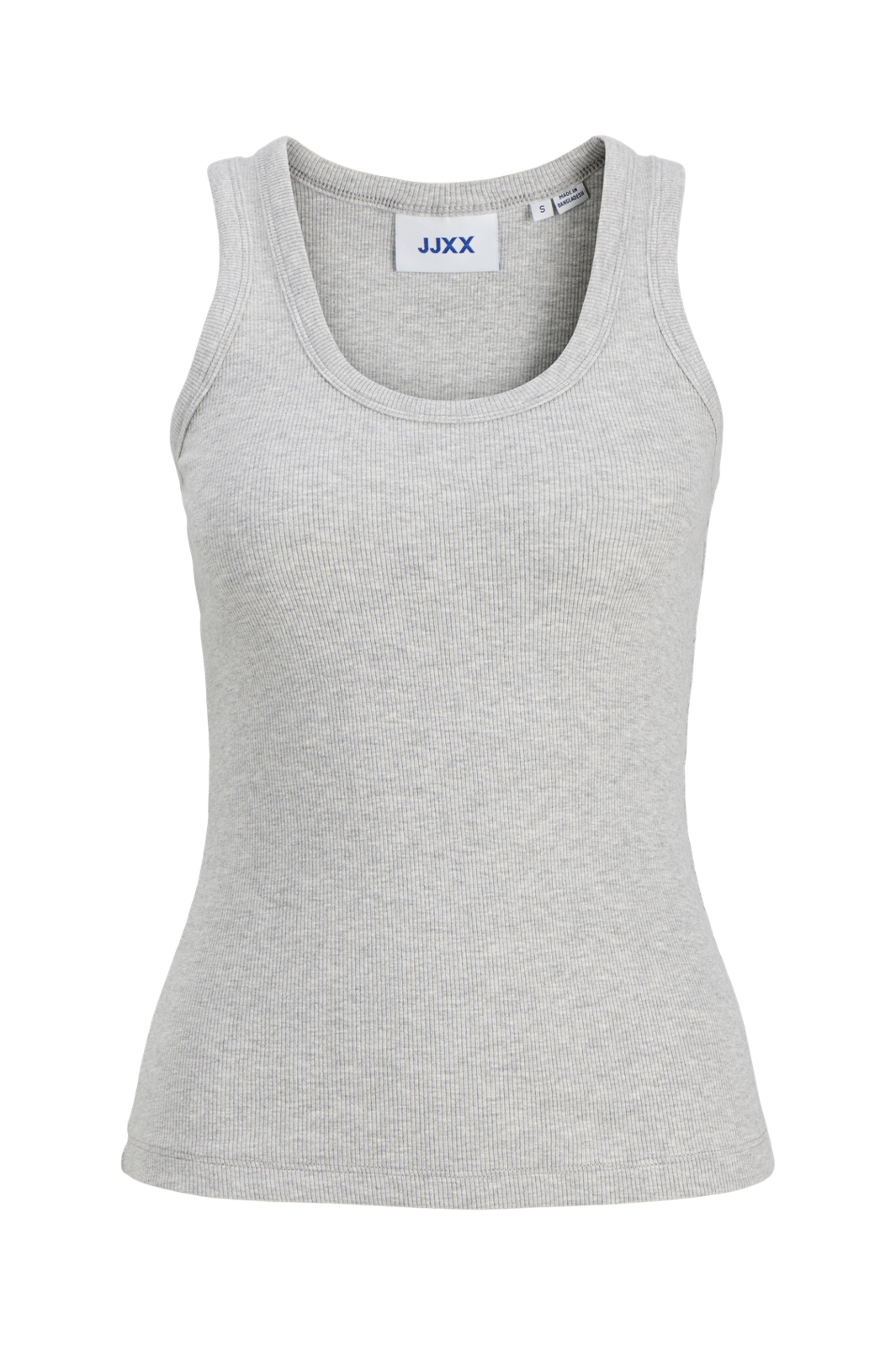 Jjxx - Jxfrida Sl U-Neck Top - 5024072 Light Grey Melange