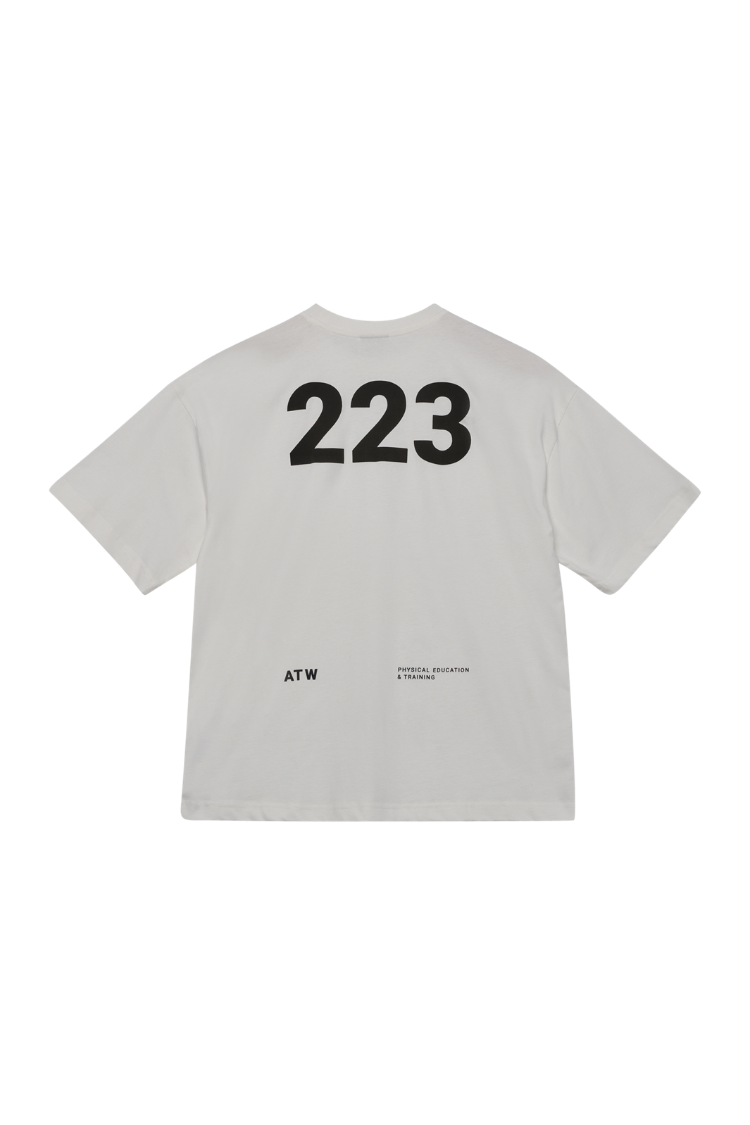 Halo - Graphic Boxy T-Shirt 230418 - 9538 - Marshmallow/Black/Black