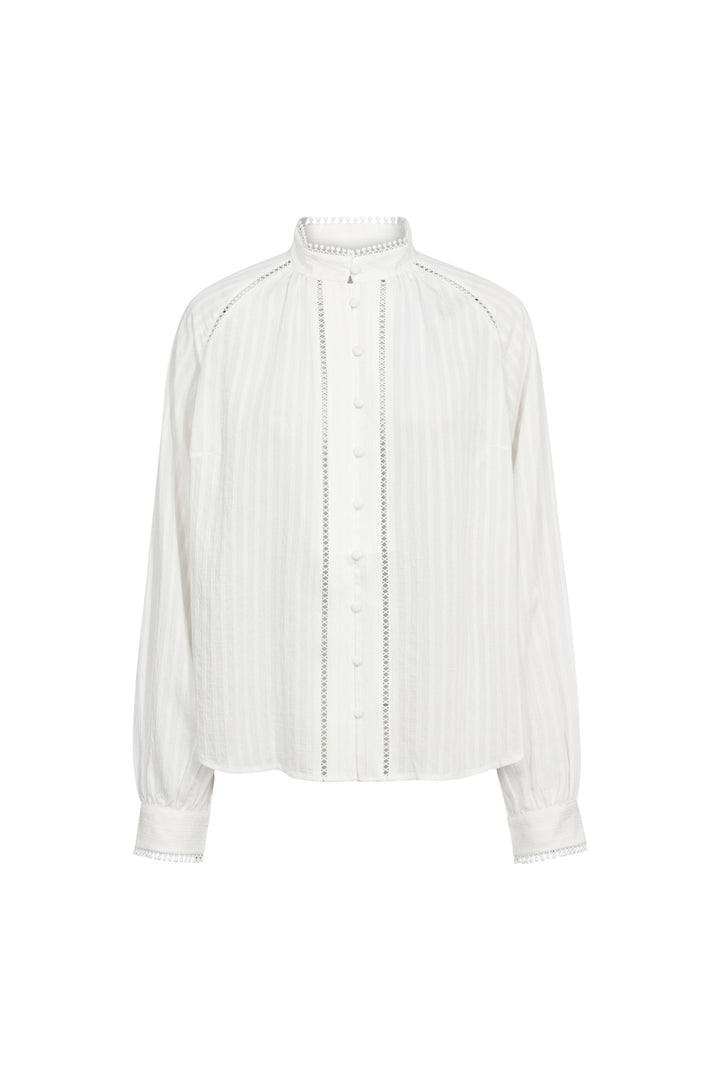 Co´Couture - Sennecc Lace Shirt 500551 - 10001 - White