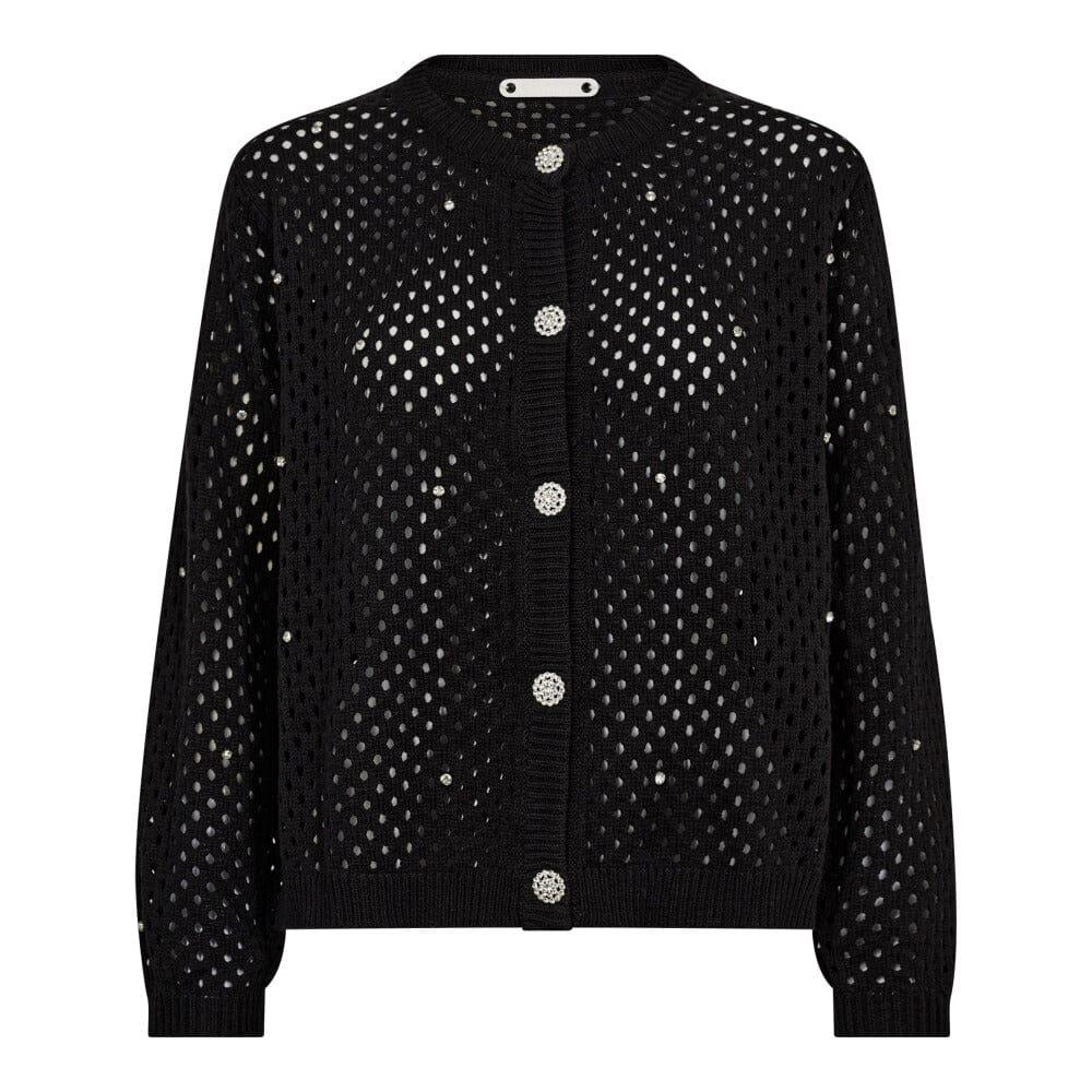 Co´Couture - Hoopacc Krystal Cardigan 32239 - 96 - Black Cardigans 