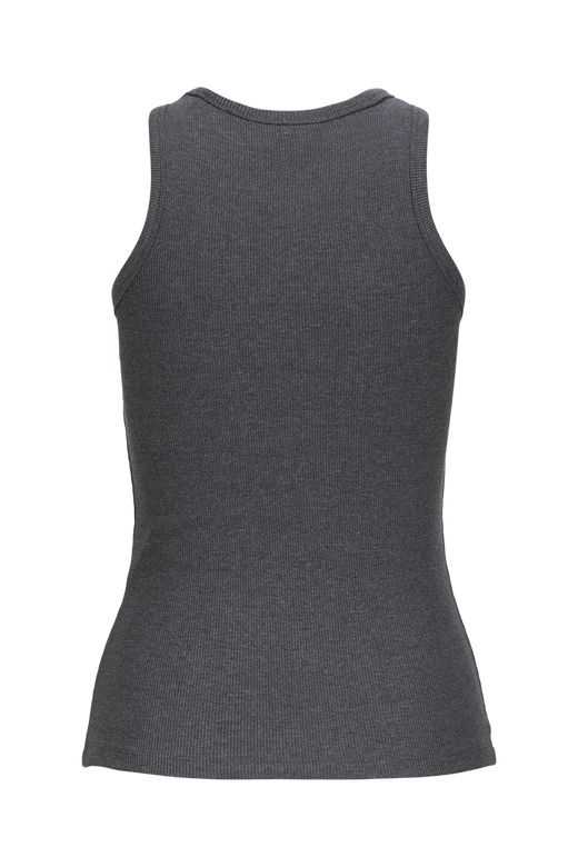 Jjxx - Jxfrida Sl U-Neck Top - 5037762 Dark Grey Melange