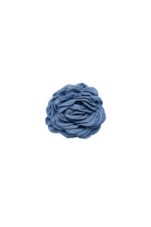 Black Colour - Bcvilla Flower Brooch 5800 - Lt. Blue