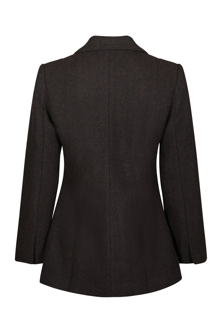 Neo Noir - Bowie Herringbone F Blazer 168544 - 676 - Dark Brown
