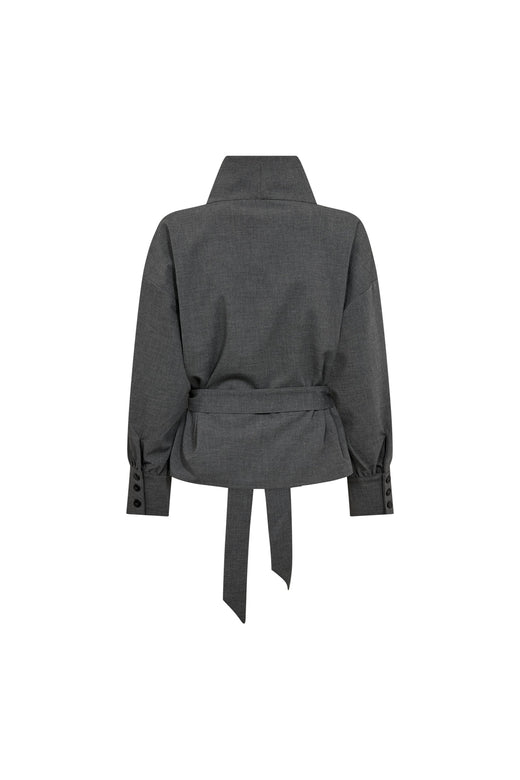 Co´Couture - Priscillacc Funnel Neck Blouse 500822 - 65003 - Mid Grey