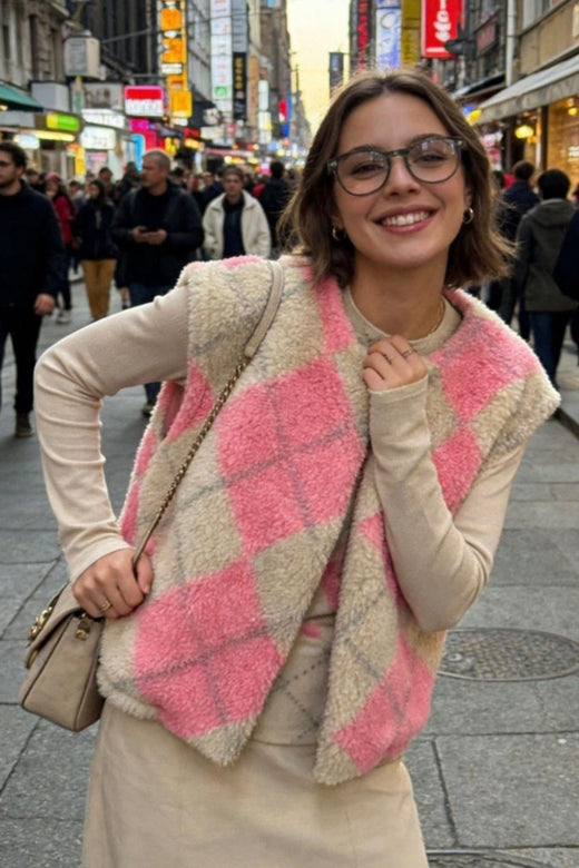 Marta Du Chateau - Mdcpam Vest 26801 - Beige/Rose