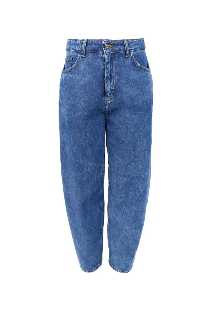 Black Colour - Bcizzy Denim Barrel Pant 41075 - Mid Blue