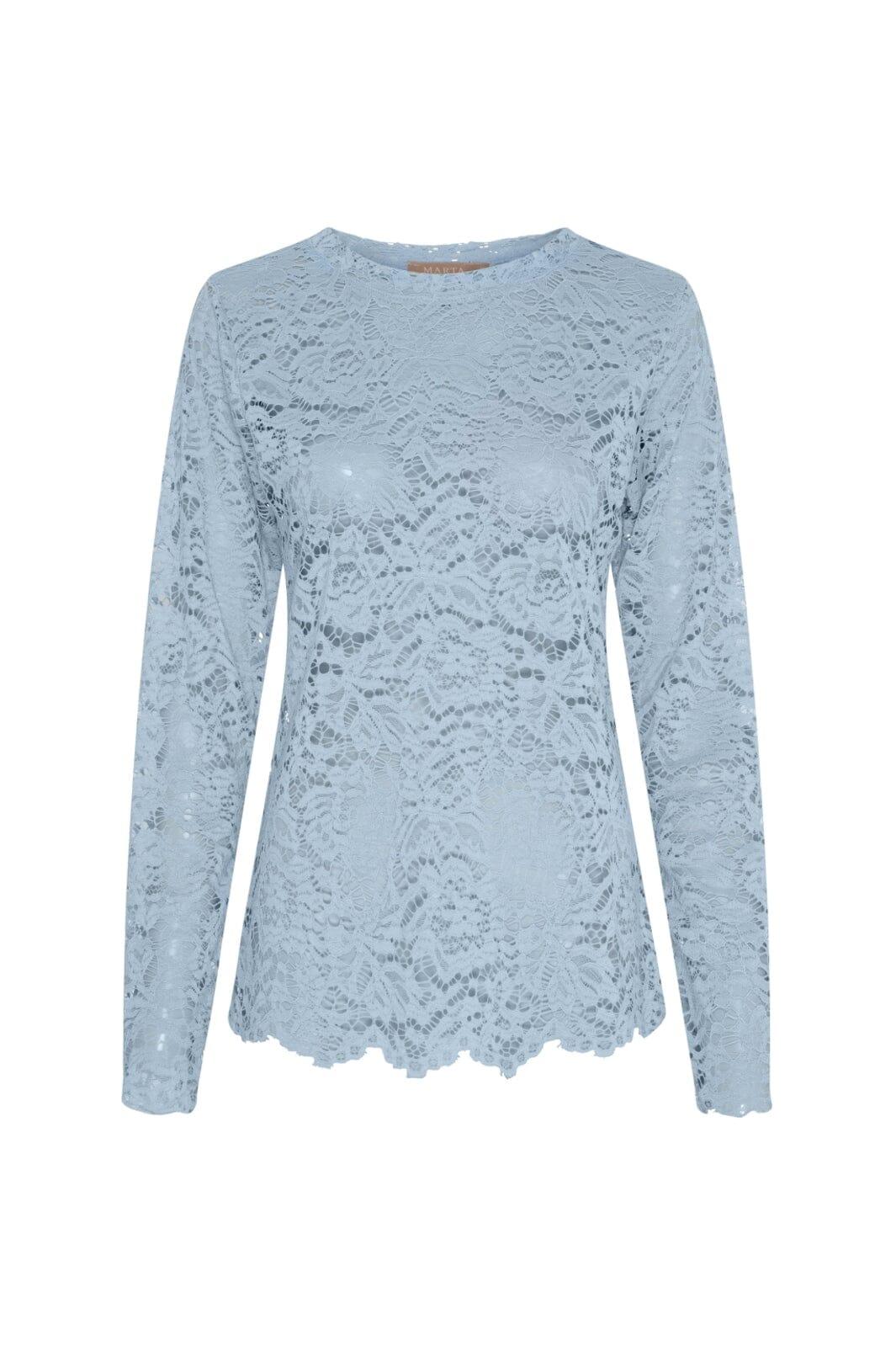 Marta Du Chateau - Mdcmilley Ls Tee 7707 - Light Blue