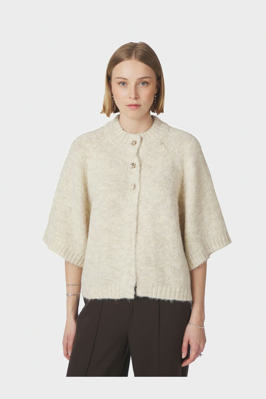 Neo Noir - Benuta Fluffy Knit Cardigan 165816 - 124 - Ivory