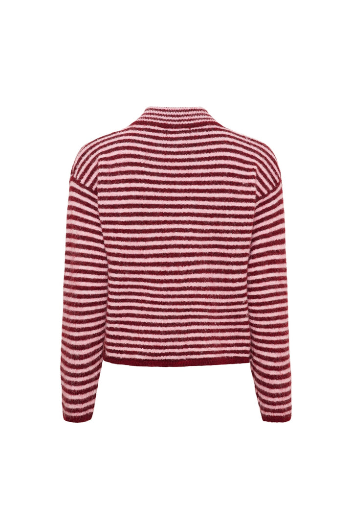 Marta Du Chateau - Mdcanais Cardigan 9586 - Bordeaux