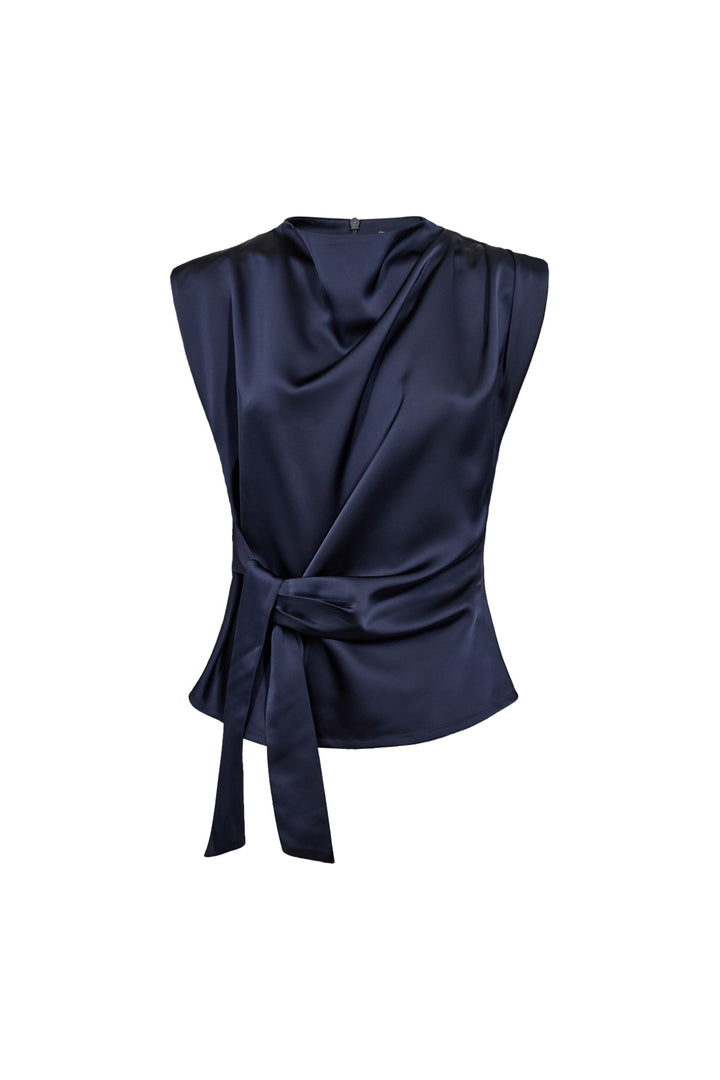Co´Couture - Safiracc Pleat Top 500575 - 40007 - Navy