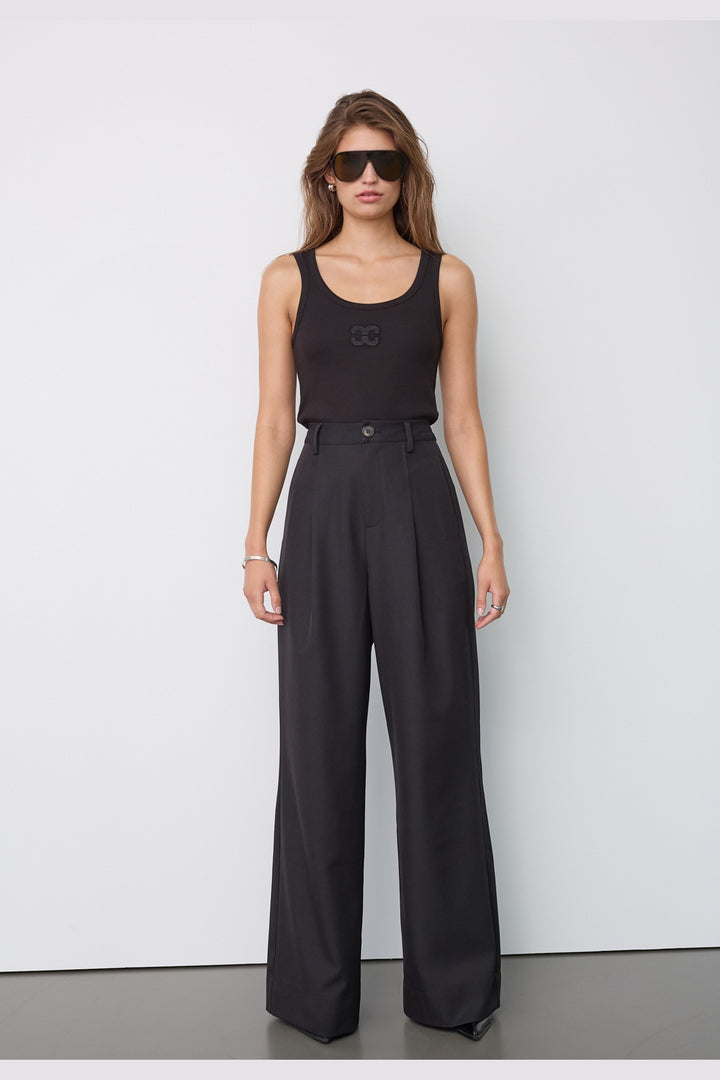 Co´Couture - Lunacc Pleat Pant 500391 - 65001 - Black