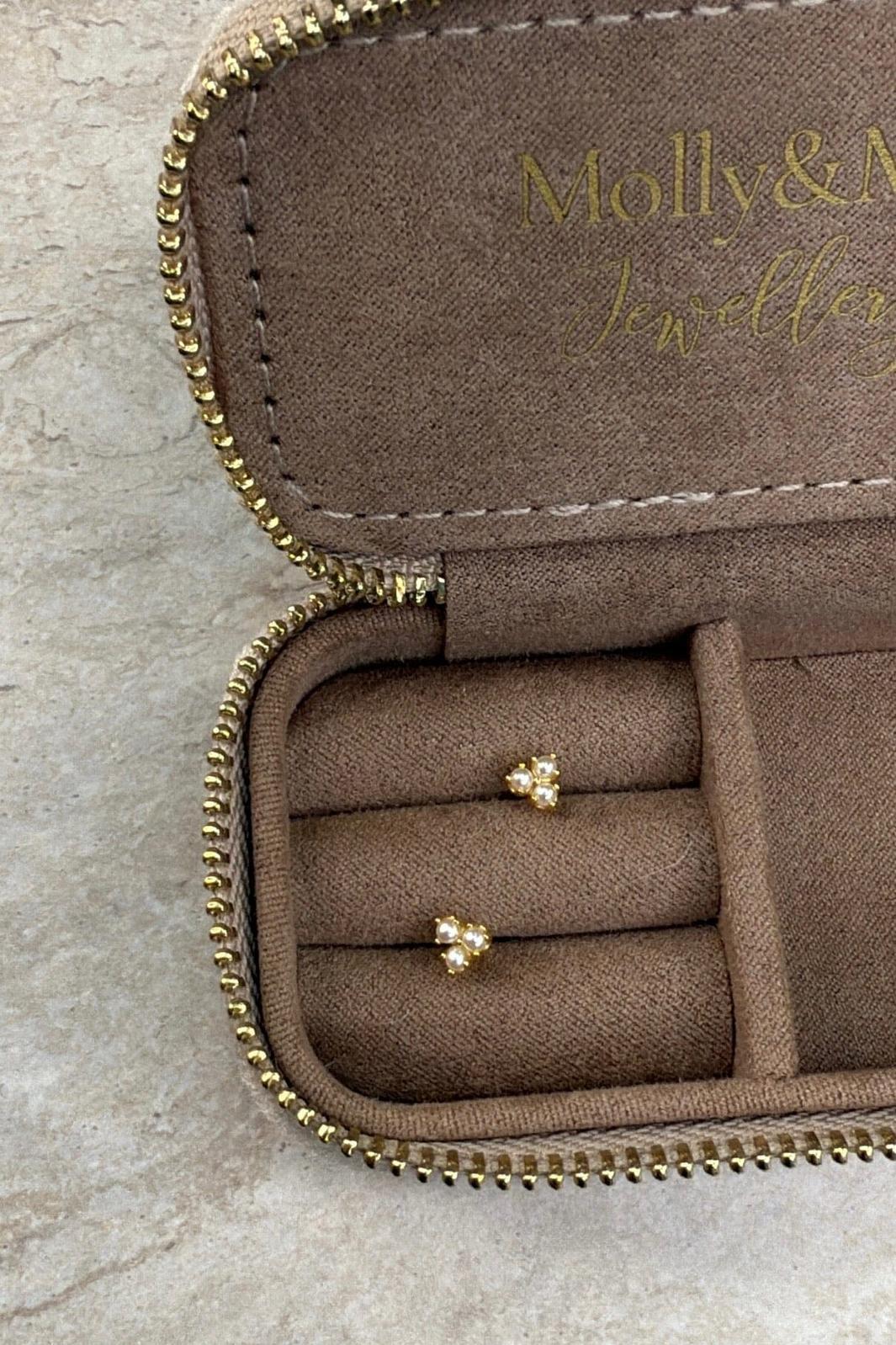 Molly&My Jewellery - Lærkø - Forgyldt Sølv Ørestik Med Perle3 