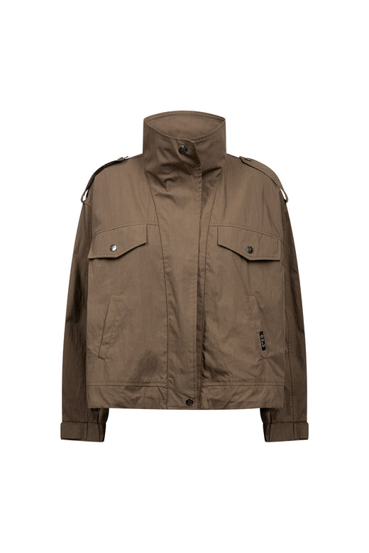 Co´Couture - Alinacc Double Funnel Neck Jacket 500810 - 20002 - Brown
