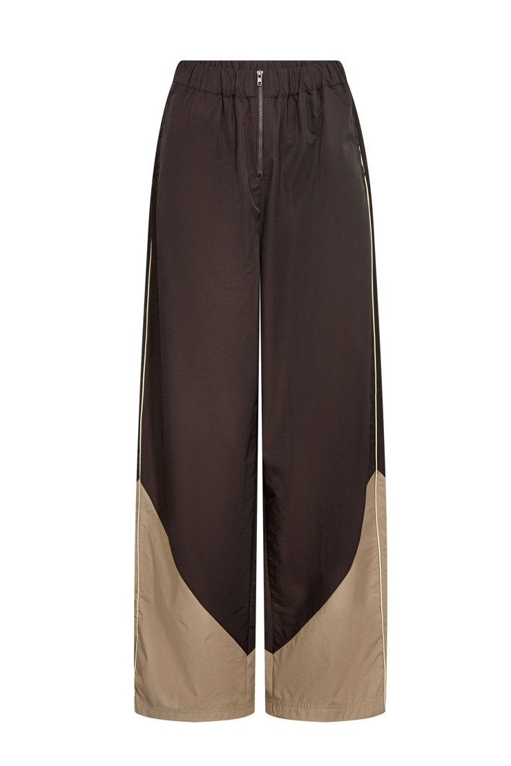 Co´Couture - Aloracc Block Pant 500847 - 20003 - Dark Brown