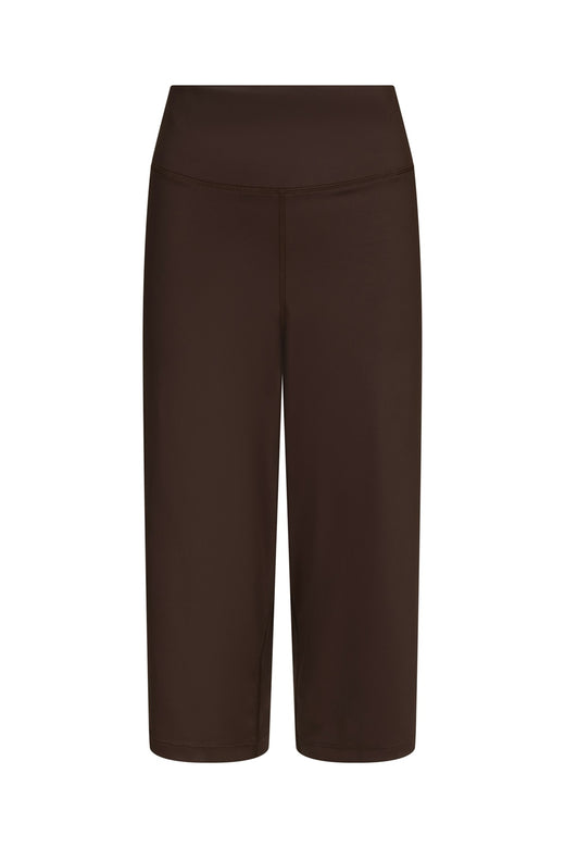 Neo Noir - Lauri Wide Capri Pants 171241 - 676 - Dark Brown