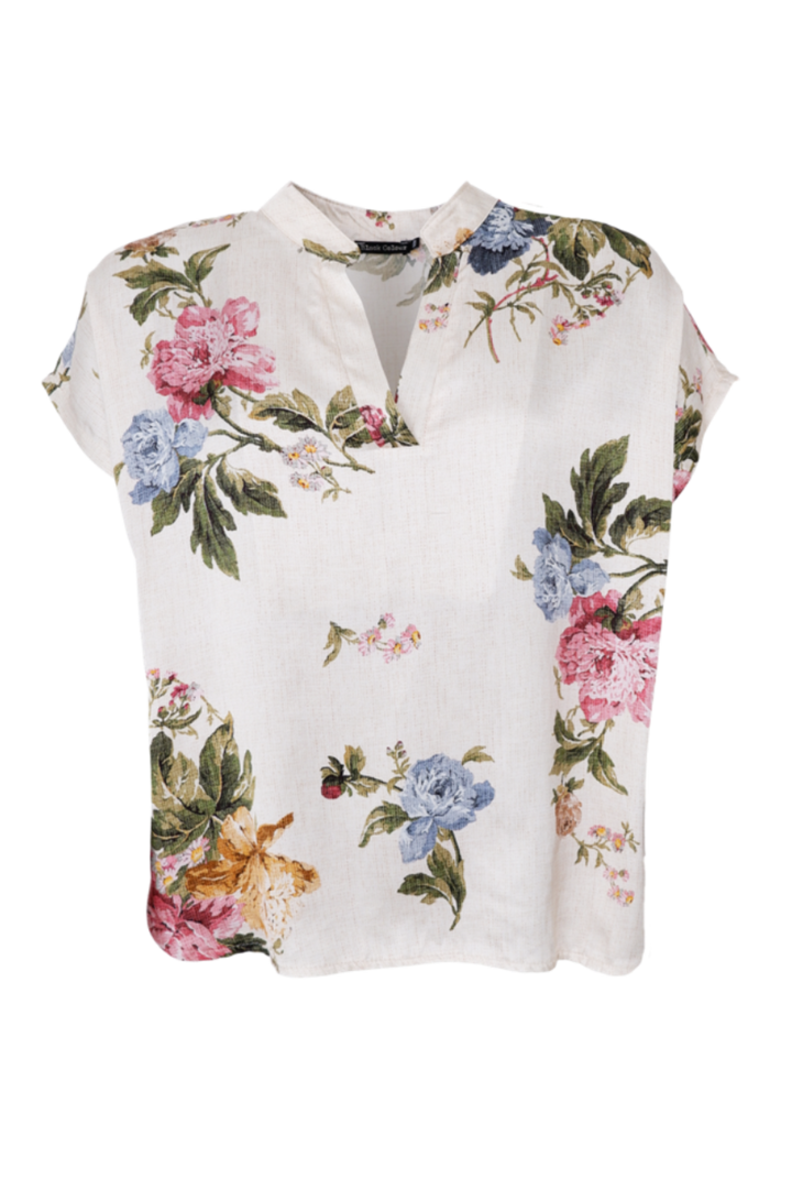 Black Colour - Bczalina Ss Blouse 41262 - Creme
