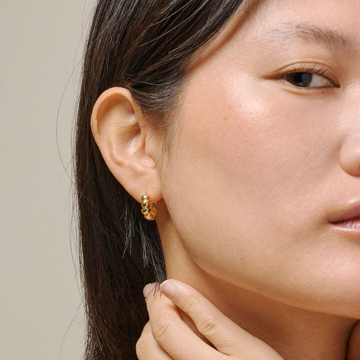 Enamel Copenhagen - Hoops, Nara E472G - 925S/Gp Øreringe 