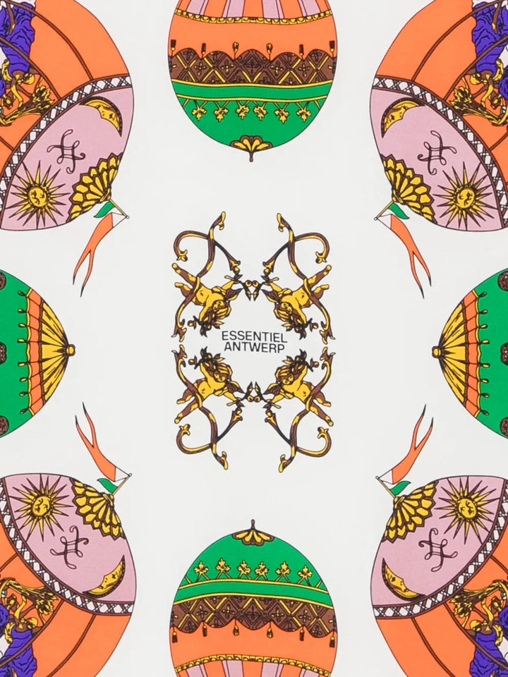 Essentiel Antwerp - Kontact Printed Scarf - K1bl Combo1 Black Tørklæder 