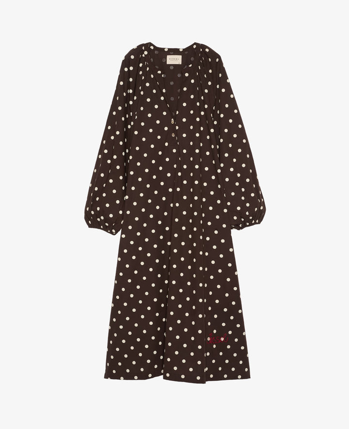 Sissel Edelbo - Lara Dress Se 2077 - Brown Dot