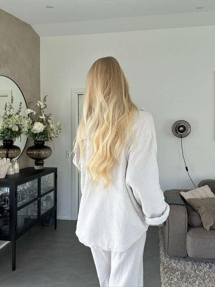 Forudbestilling - A-bee - Sonja Pants - Ecru Bukser 