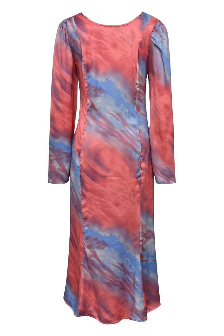 Forudbestilling - A-View - Carina Dress - 256 Coral/Blue Kjoler 