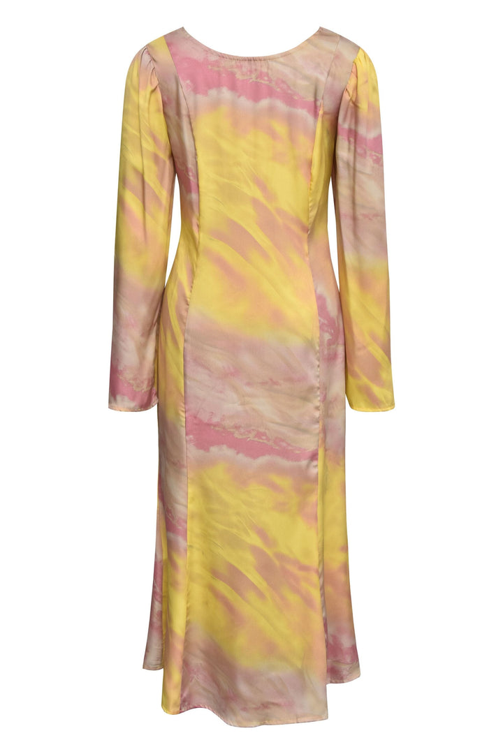 Forudbestilling - A-View - Carina Dress - 302 Yellow/Rose Kjoler 