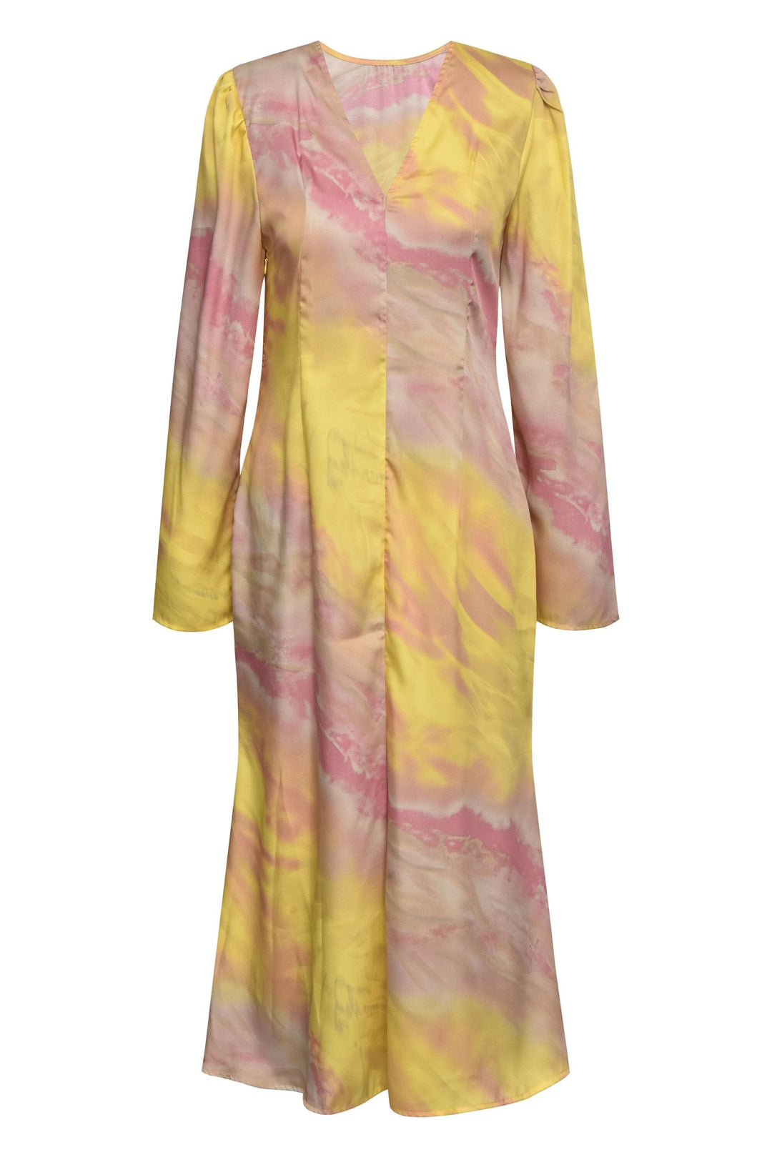 Forudbestilling - A-View - Carina Dress - 302 Yellow/Rose Kjoler 