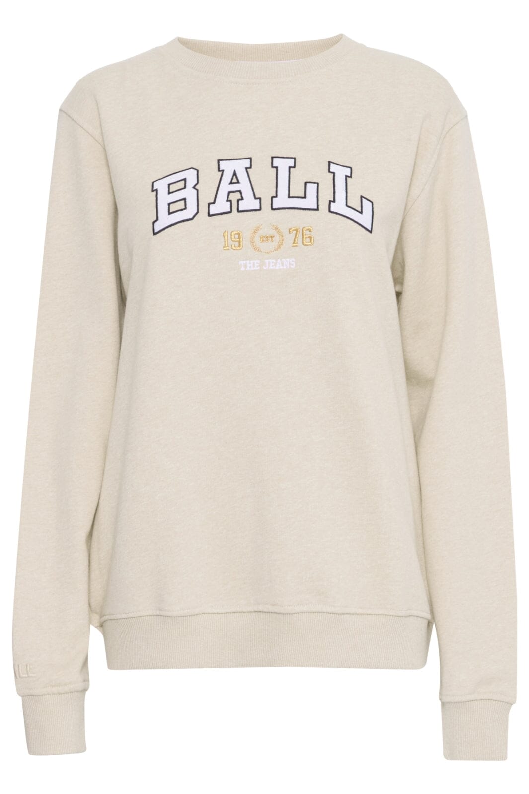 Forudbestilling - Ball - L. Taylor Sweatshirt - 1411181 Beige Melange Sweatshirts 