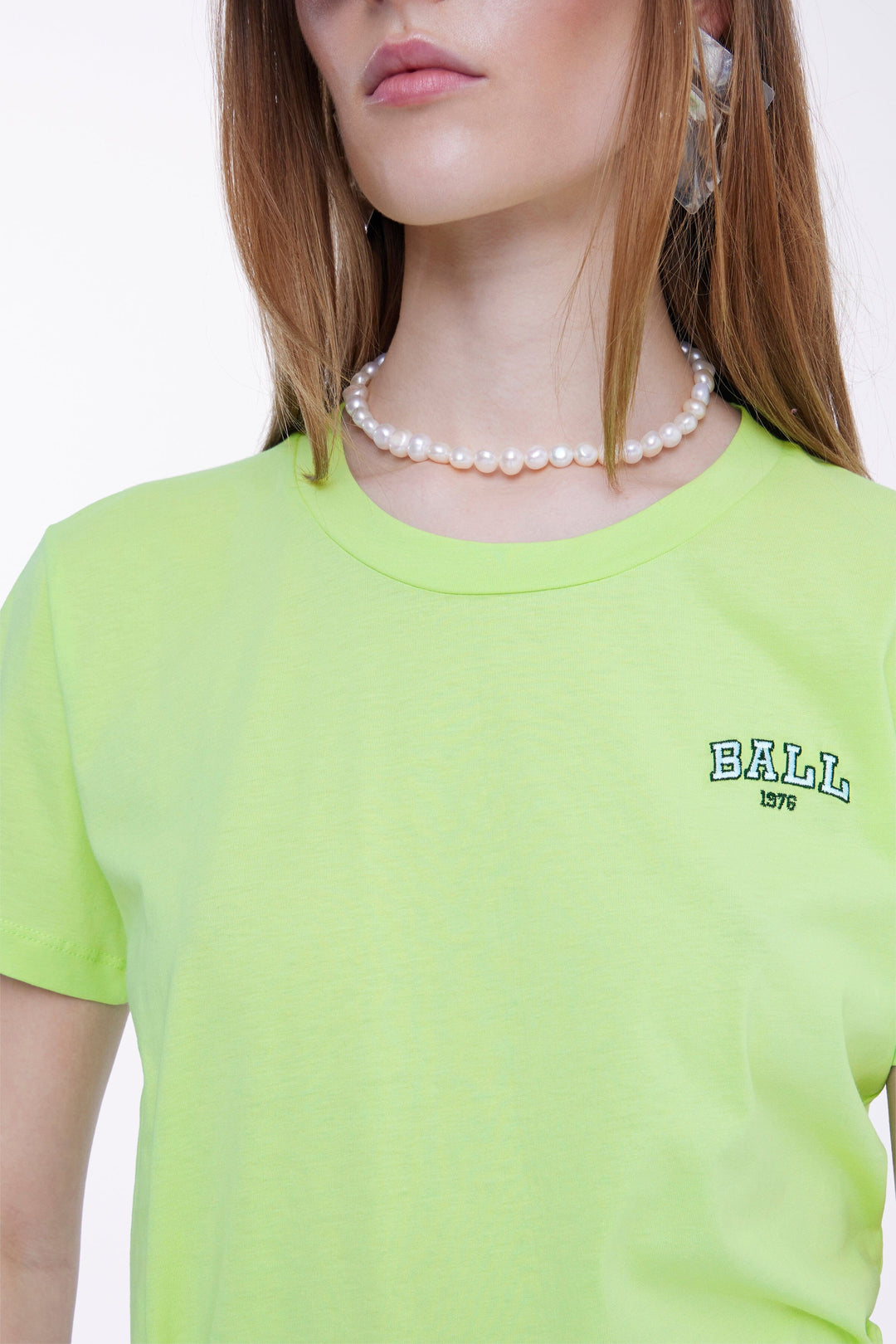 Forudbestilling - Ball - T. Little Womans T-Shirt - 140452 Lime T-shirts 