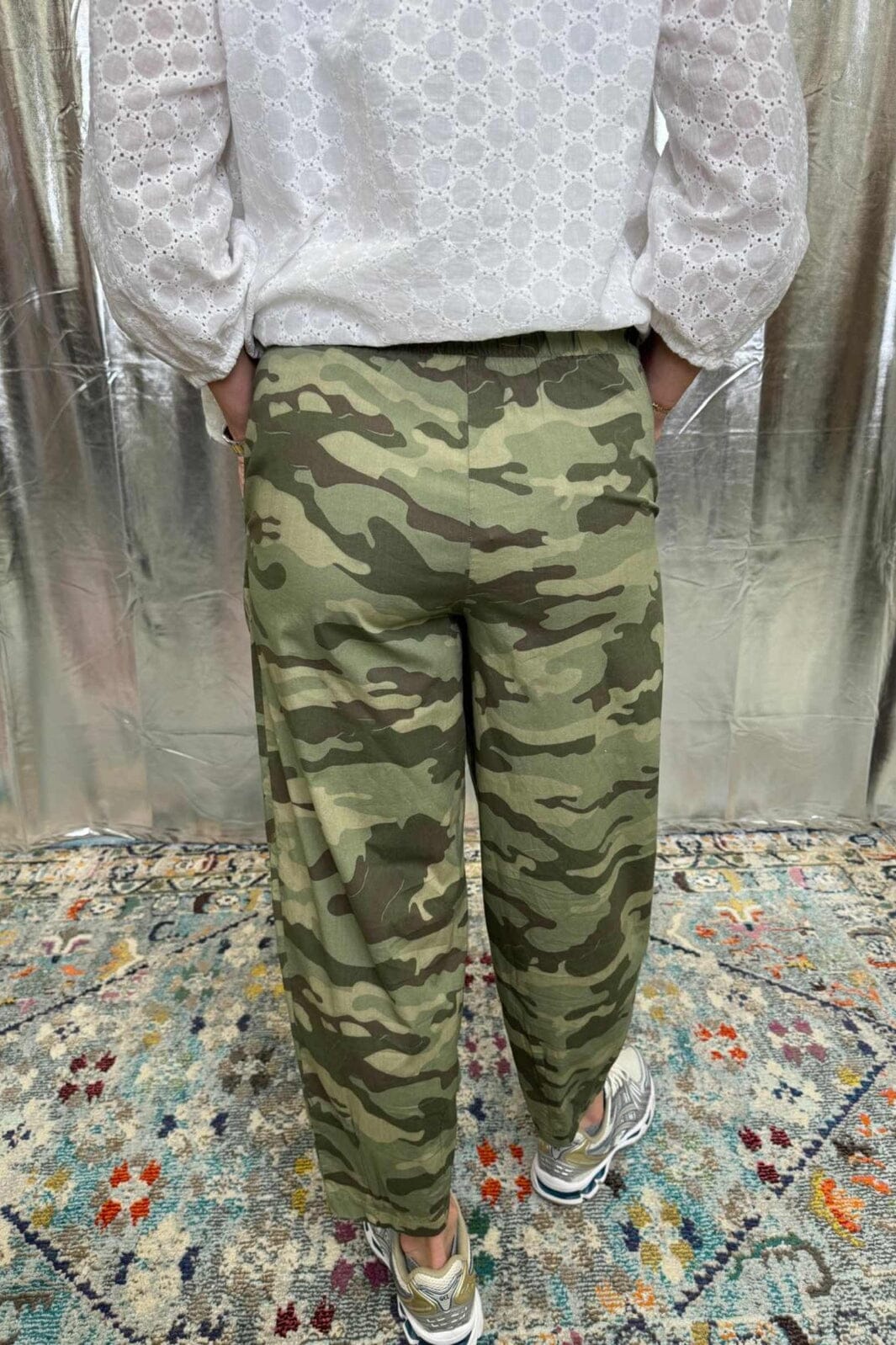 Black Colour - Bcabbie Barrel Pant 40977 - Camouflage