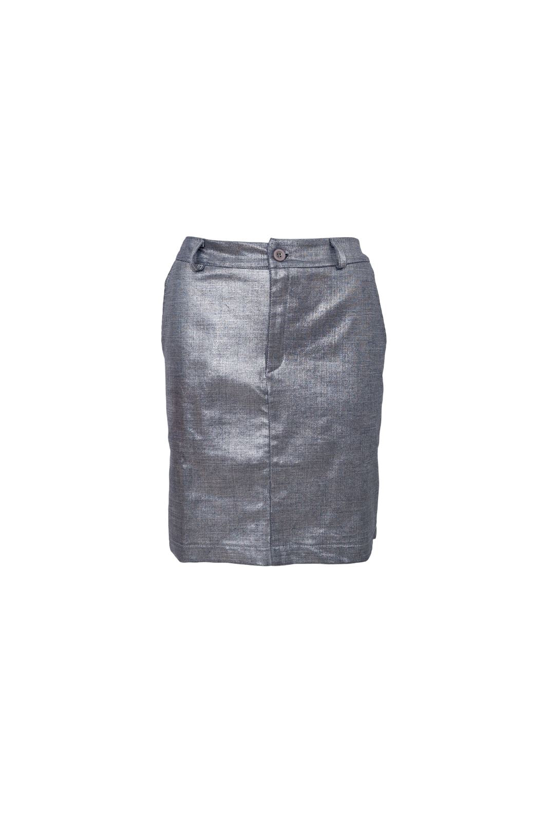 Black Colour - Bcallure Box Glitter Skirt - Silver