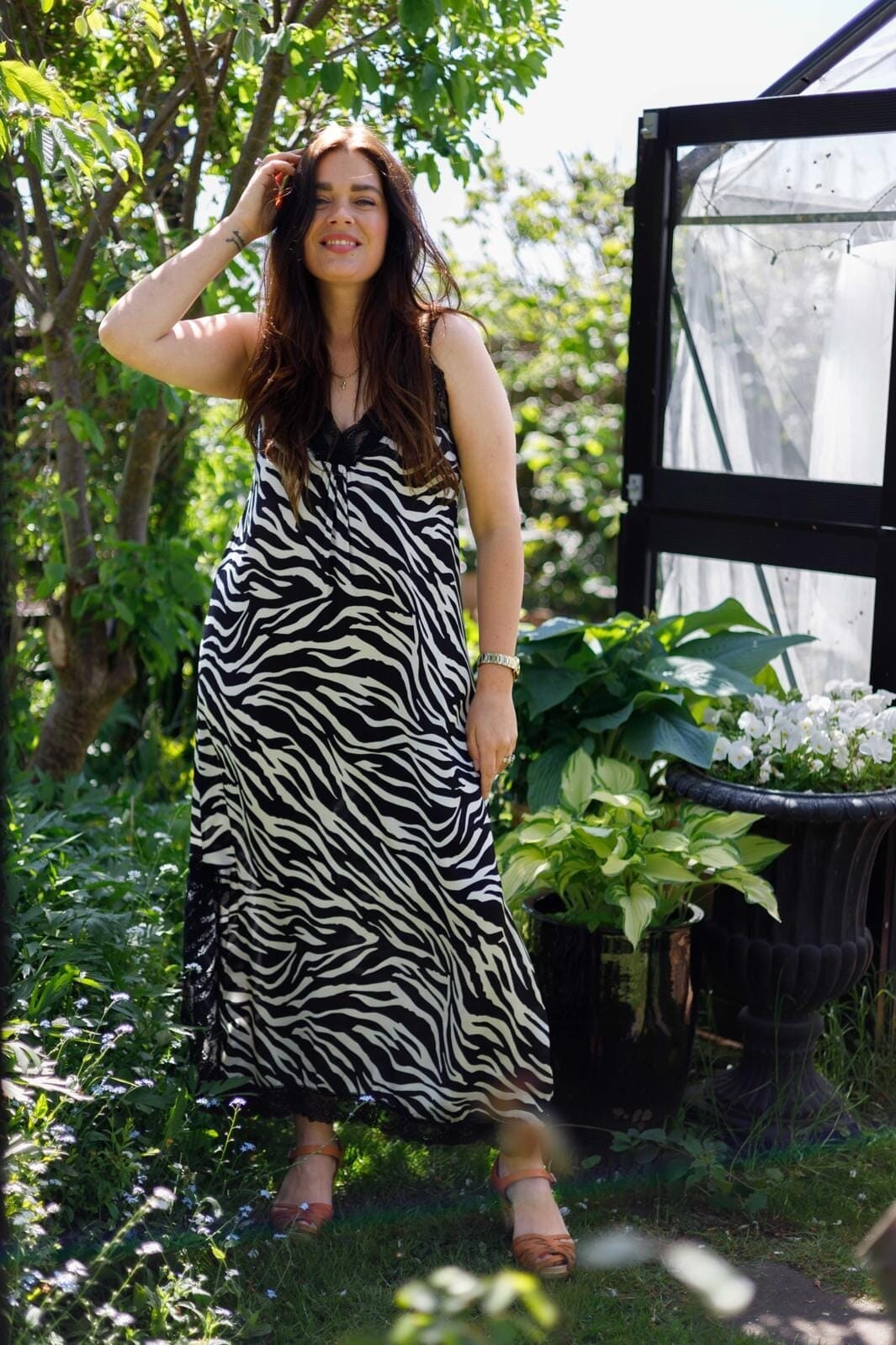 Forudbestilling - Black Colour - Bcbeate Art Lace Dress - Zebra Kjoler 