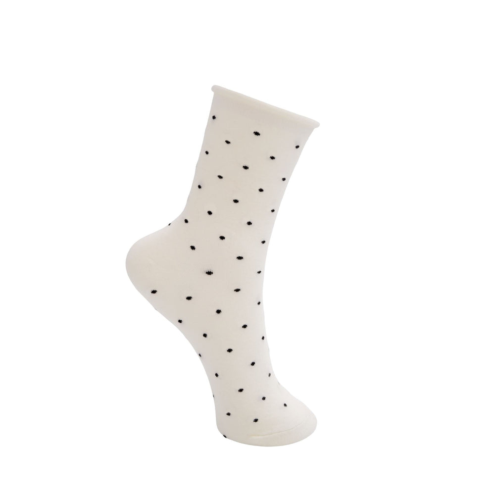 Forudbestilling - Black Colour - Bccari Sock - White Strømper 
