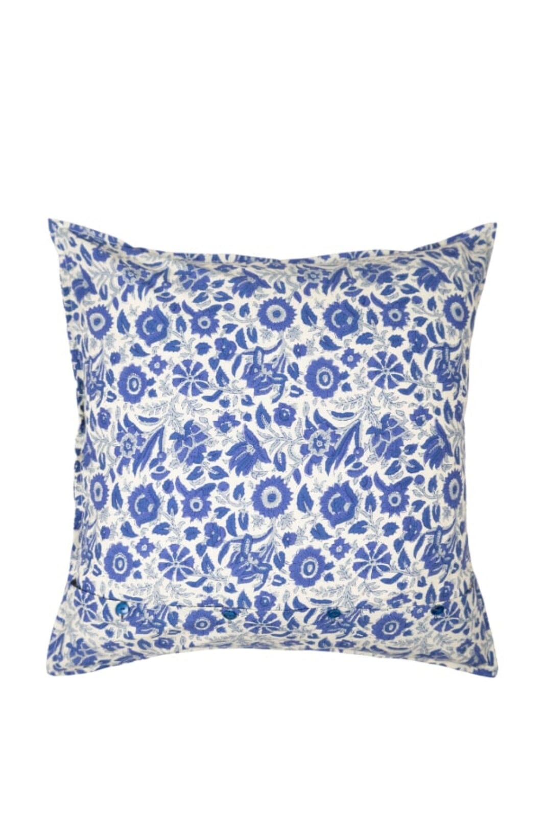 Forudbestilling - Black Colour - Bcflora Cushion Cover - Royal Blue Pudebetræk 