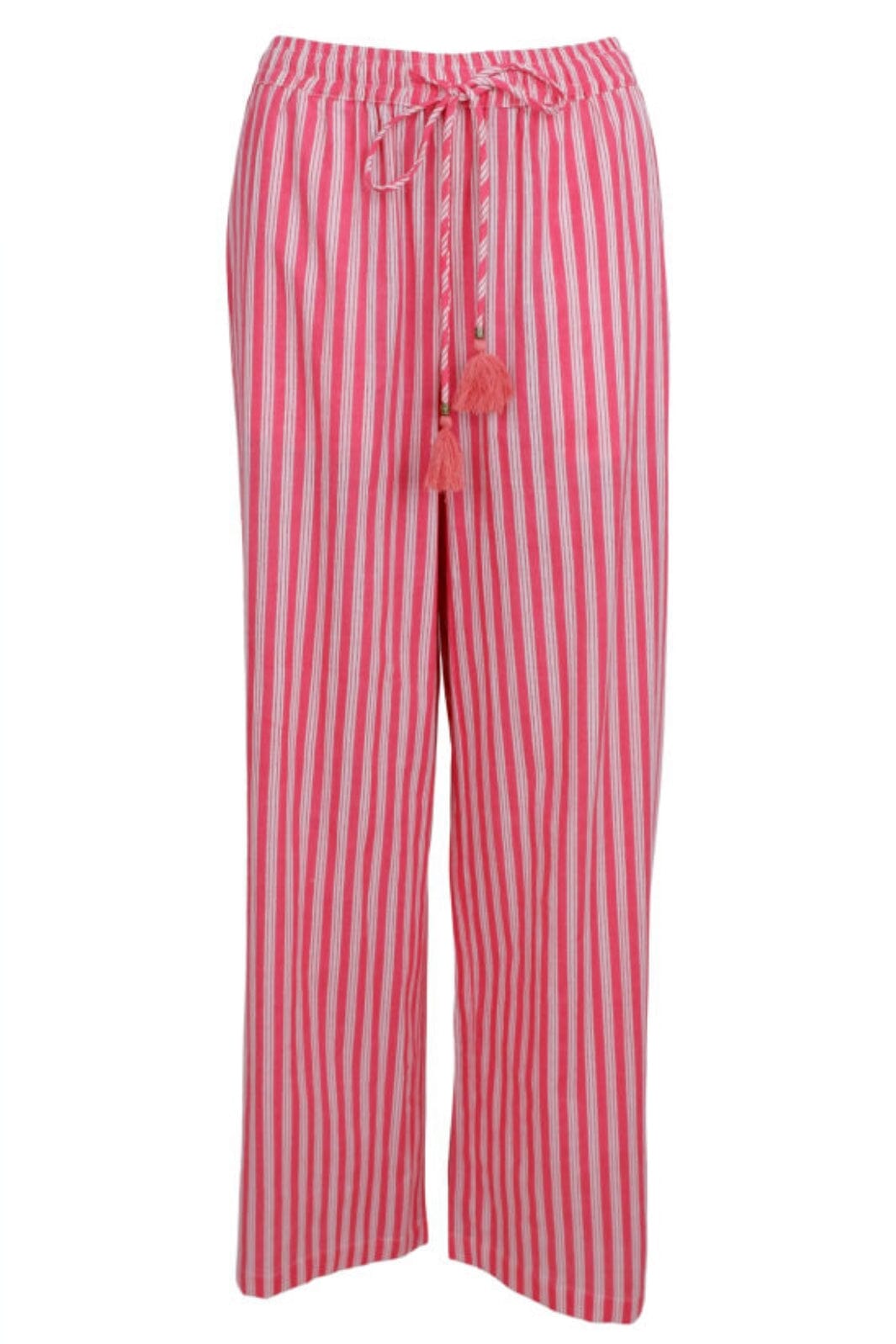 Forudbestilling - Black Colour - Bcflora Pants - Pink Stripe Bukser 