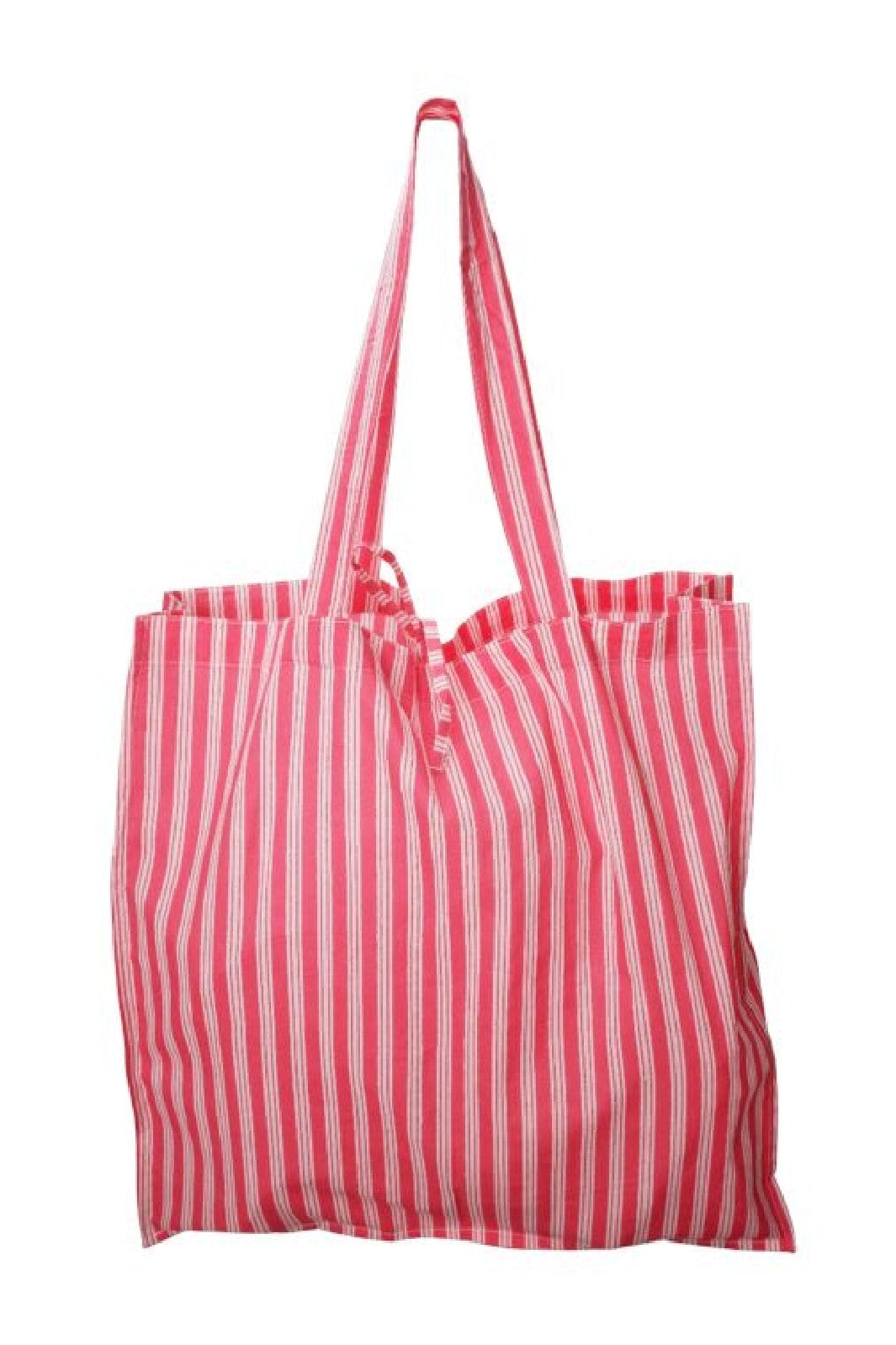Forudbestilling - Black Colour - Bcflora Shopper - Pink Stripe Tasker 