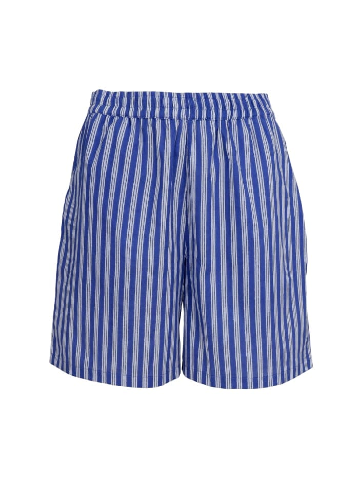 Forudbestilling - Black Colour - Bcflora Shorts - Blue Stripe Shorts 