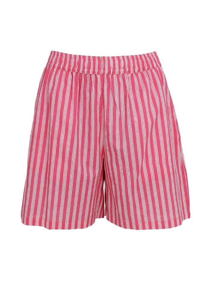 Forudbestilling - Black Colour - Bcflora Shorts - Pink Stripe Shorts 
