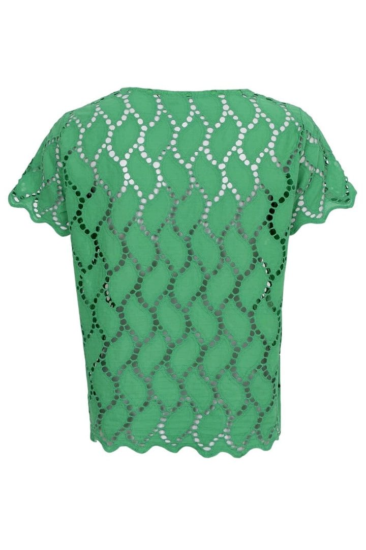 Forudbestilling - Black Colour - Bcfreya Ss Tee Blouse 40864 - Green