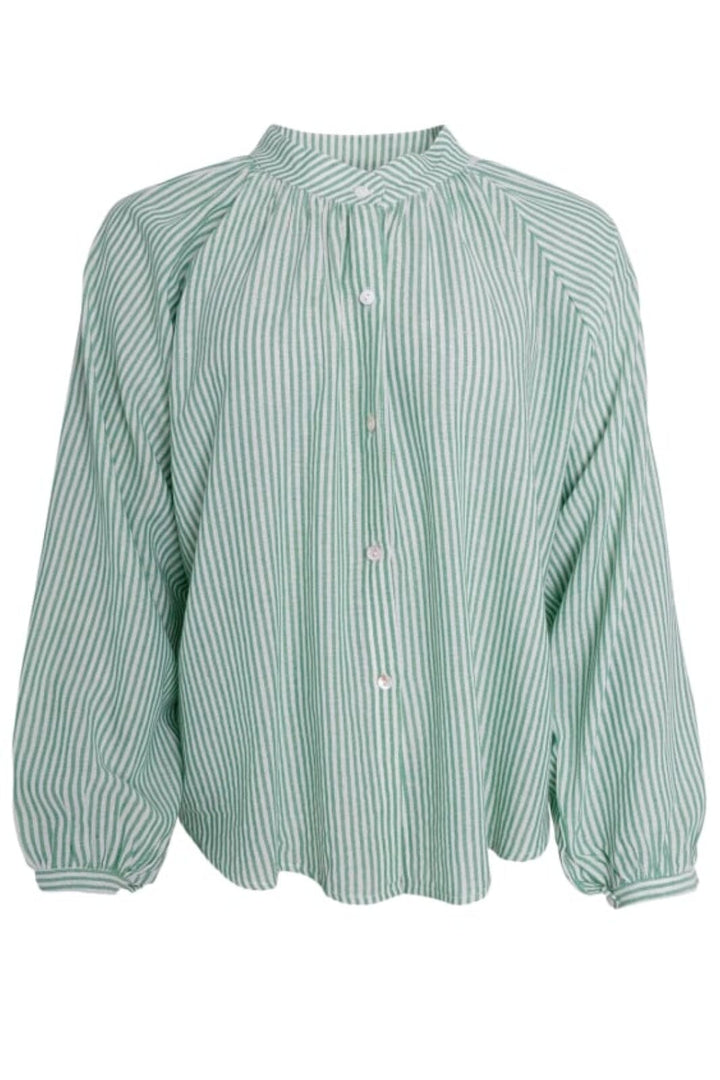 Forudbestilling - Black Colour - Bcgaby Raglan Shirt - Green Skjorter 