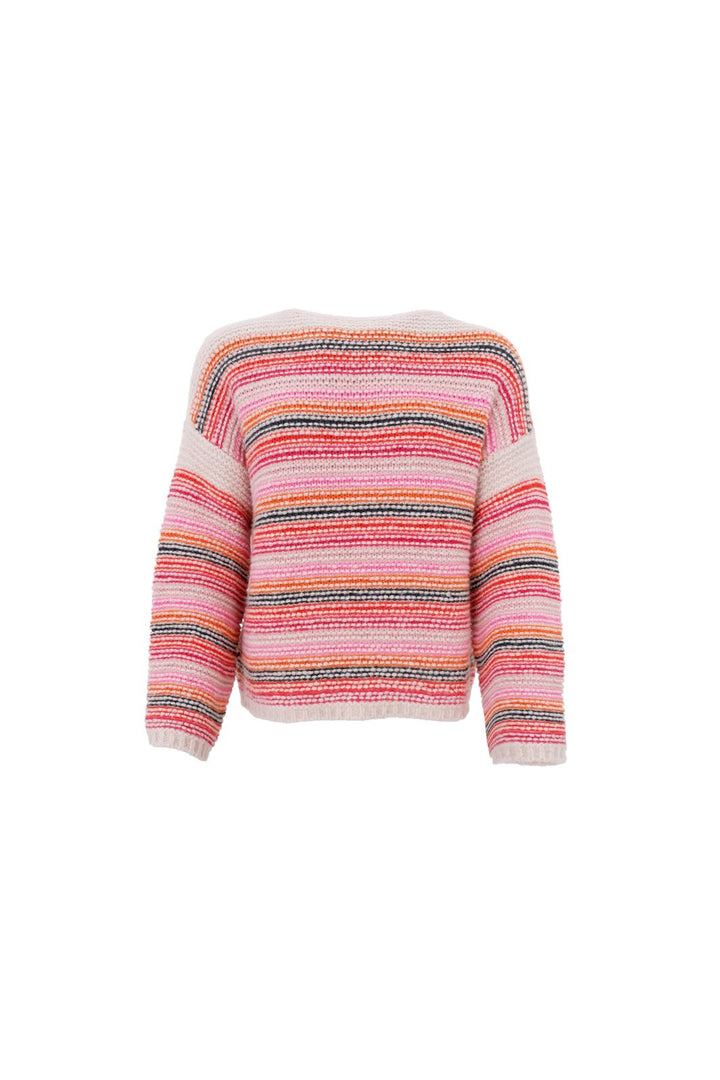 Black Colour - Bcgeorgia Knitted Jumper - Pink Multi