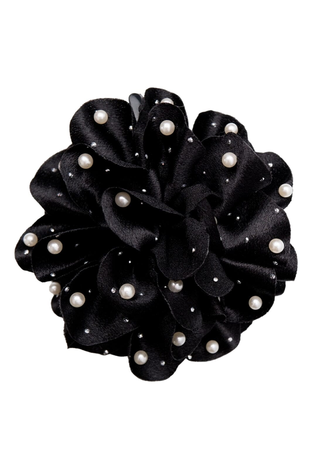 Forudbestilling - Black Colour - Bckimmi Mega Flower Hair Claw - Black Hårspænder 