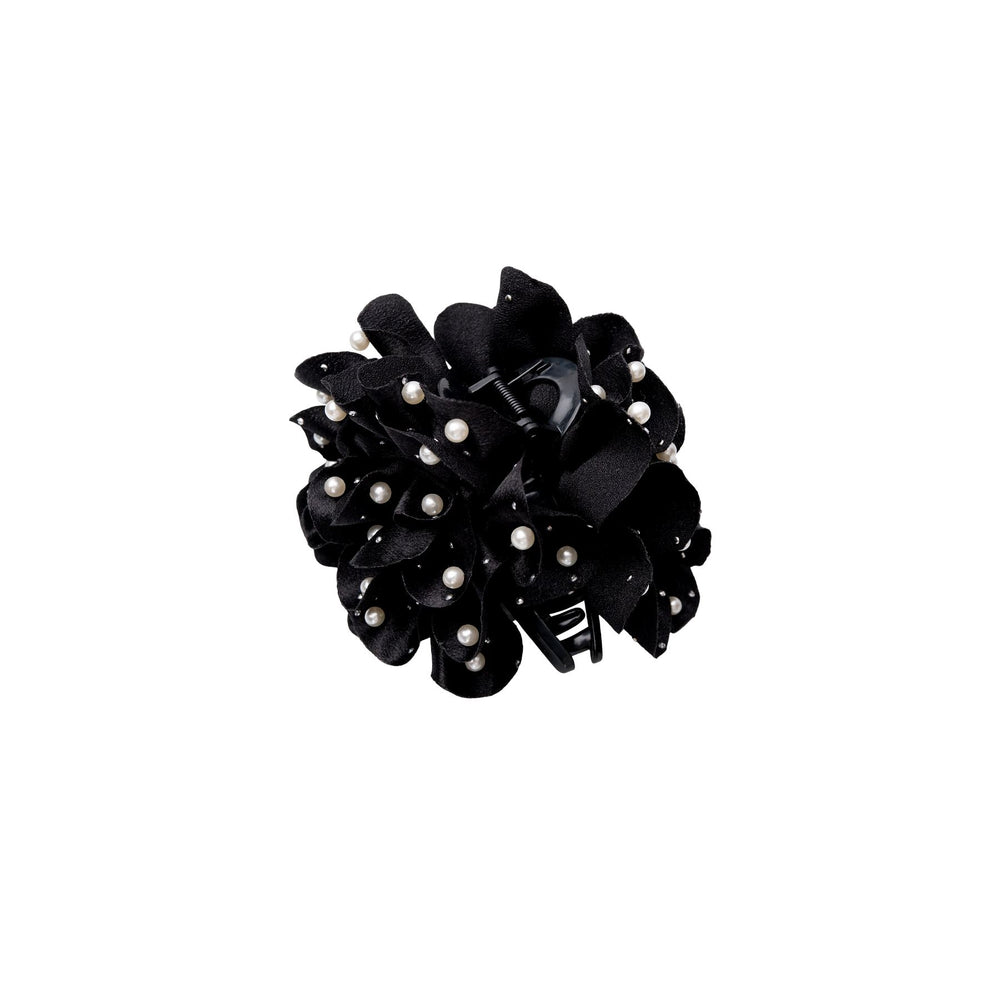 Forudbestilling - Black Colour - Bckimmi Mega Flower Hair Claw - Black Hårspænder 