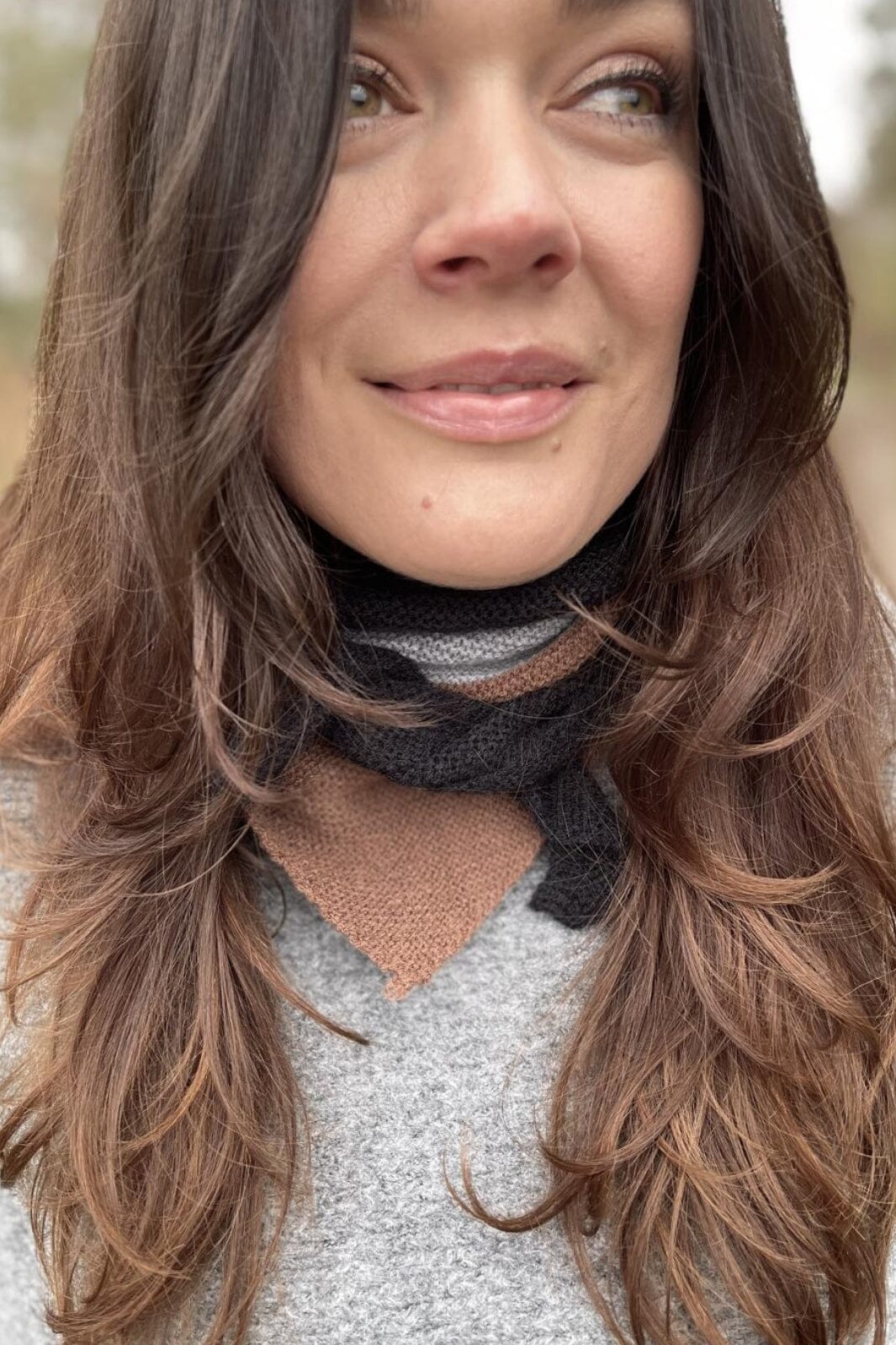 Forudbestilling - Black Colour - Bckora Knitted Mini Scarf - Black Tørklæder 