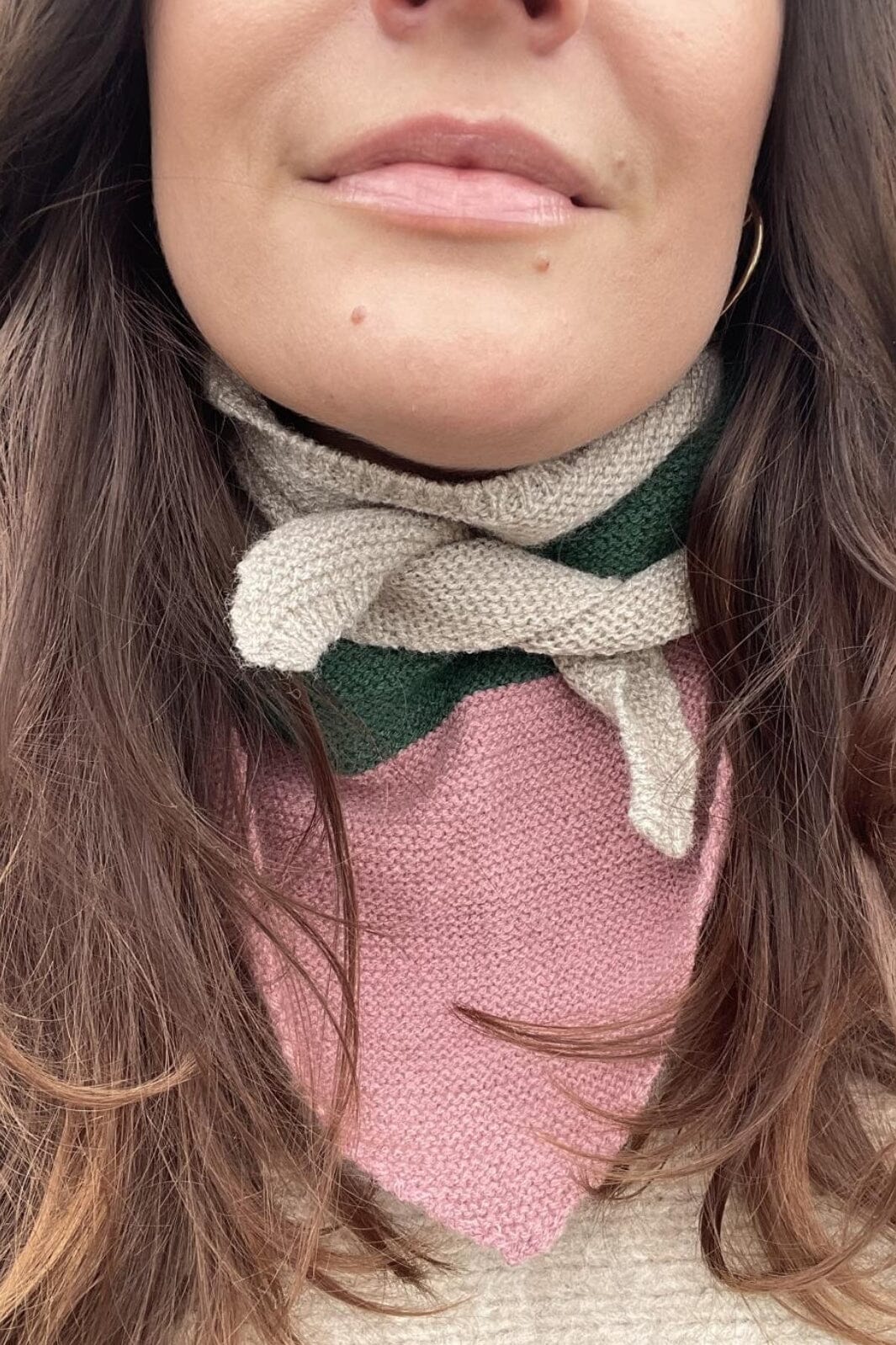 Forudbestilling - Black Colour - Bckora Knitted Mini Scarf - Green Tørklæder 