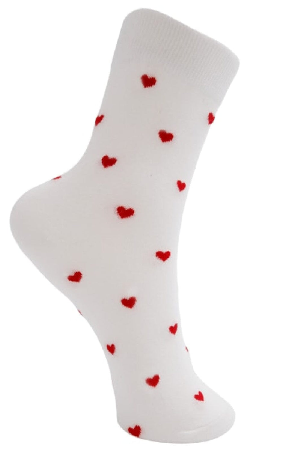 Forudbestilling - Black Colour - Bclove Sock - White W. Red Strømper 