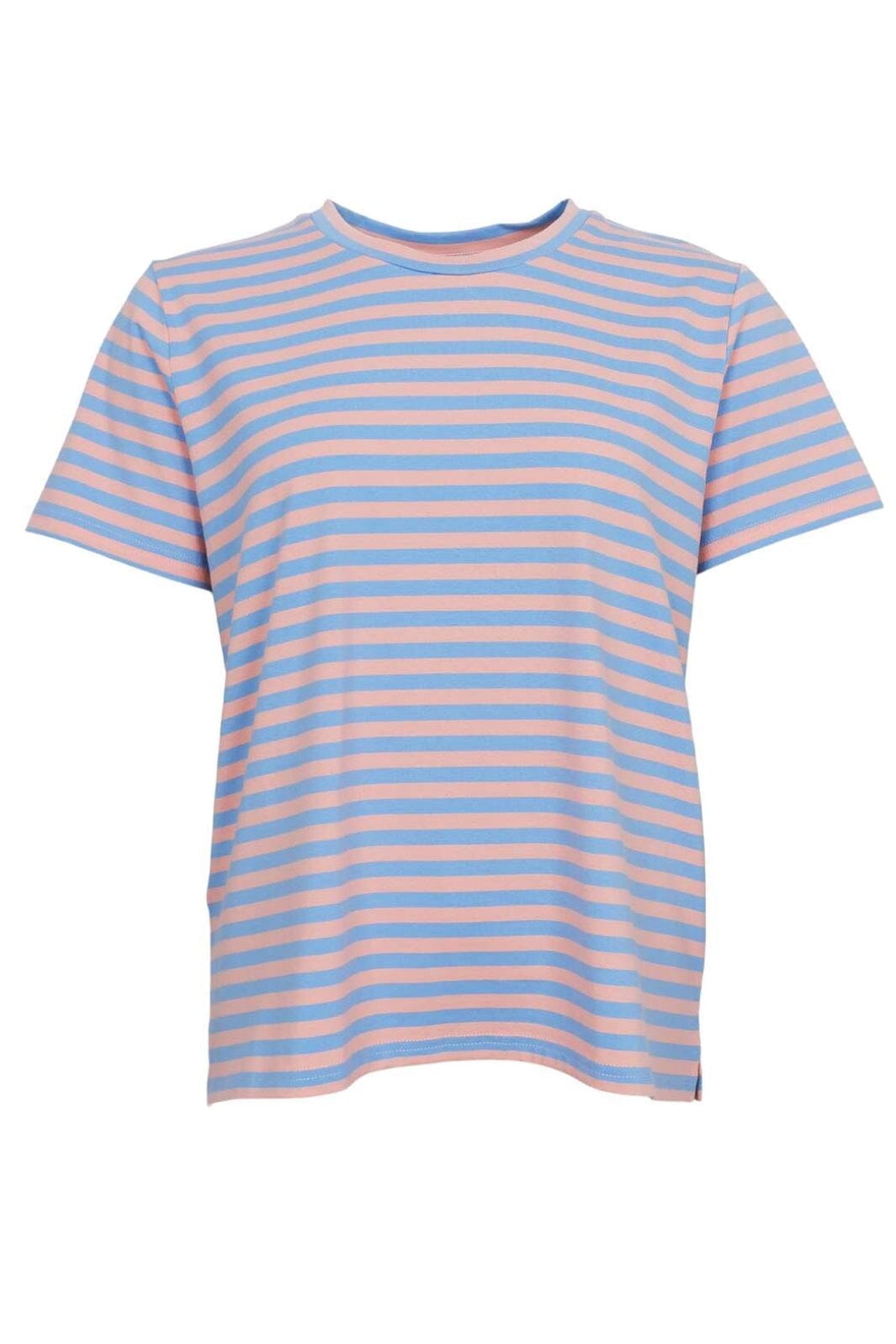 Black Colour - Bcmaude Ss Tee 40891 - Peach Blue